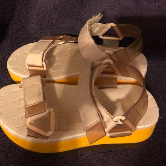 Melissa Papete Rider Platform Sandals Size 6 - Picture 4 of 8